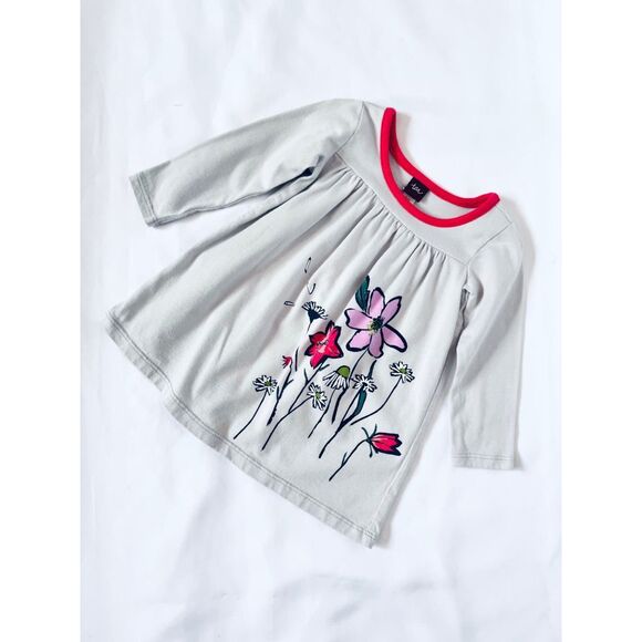 3/$30 Tea Collection Baby 6-9 Months Faileas Graphic Knit Dress BUY 2 GET 1 FREE - Picture 2 of 4